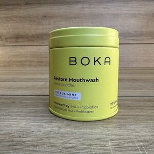 Boka Restore Mouthwash Tablets - Citrus Mint 90 Tablets Hydroxyapatite Probiotic